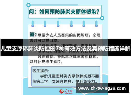 儿童支原体肺炎防控的7种有效方法及其预防措施详解